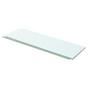 vidaXL Hyllplan 2 st glas genomskinlig 60x15 cm