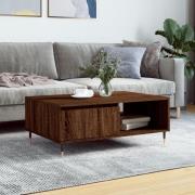 vidaXL Soffbord brun ek 90x60x35 cm konstruerat trä