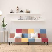 vidaXL Bäddsoffa 2-sits tyg