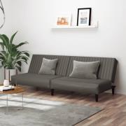 vidaXL Bäddsoffa 2-sits grå konstläder