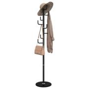 vidaXL Klädhängare svart 183 cm pulverlackerat järn