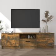 vidaXL Tv-bänk rökfärgad ek 140x35x40 cm konstruerat trä