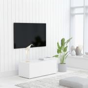 vidaXL Tv-bänk vit 80x34x30 cm konstruerat trä