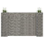 vidaXL Planteringsgabion H-formad stål 260x40x150 cm