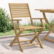 vidaXL Hopfällbara trädgårdsstolar 2 st 54,5x61,5x86,5cm massiv akacia