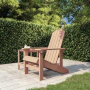 vidaXL Adirondackstol HDPE brun