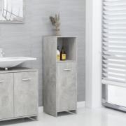 vidaXL Badrumsskåp betonggrå 30x30x95 cm konstruerat trä