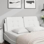 vidaXL Headboard Cushion "Zadar" White 140 cm Faux Leather