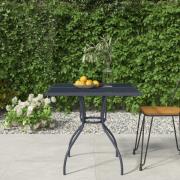 vidaXL Trädgårdsbord antracit 80x80x72,5 cm stålnät