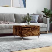 vidaXL Soffbord rökfärgad ek 55x55x36,5 cm konstruerat trä