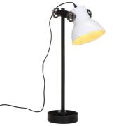 vidaXL Skrivbordslampa 25 W vit 15x15x55 cm E27