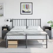 vidaXL Sängskåp 2 st antracit 34,5x39x62 cm stål