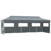 vidaXL Pop-Up hopfällbart partytält med 5 sidoväggar 870x291x315 cm an...