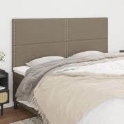 vidaXL Huvudgavlar 4 st taupe 80x5x78/88 cm tyg