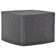 vidaXL Sidobord mocka 54x54x36,5 cm plast