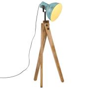 vidaXL Golvlampa 25 W nött blå 45x45x120 cm E27