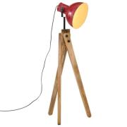 vidaXL Golvlampa 25 W nött röd 45x45x120 cm E27