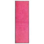 vidaXL Dörrmatta tvättbar rosa 60x180 cm