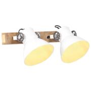 vidaXL Industriell vägglampa vit 45x25 cm E27