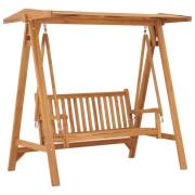 vidaXL Hammock 170 cm massiv teak