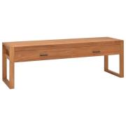 vidaXL Tv-bänk 120x40x45 cm massiv teak