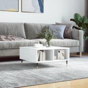 vidaXL Soffbord vit högglans 60x60x30 cm konstruerat trä