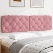 vidaXL Headboard Cushion Pink 180 cm Velvet