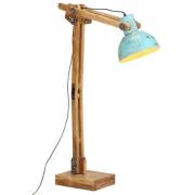 vidaXL Golvlampa 25 W nött blå 33x25x130-150 cm E27