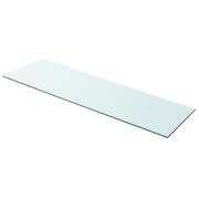 vidaXL Hyllplan glas genomskinlig 100x30 cm