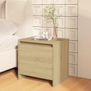 vidaXL Sängbord sonoma-ek 45x34x44,5 cm konstruerat trä