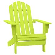 vidaXL Adirondackstol massivt granträ grön