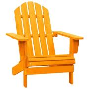 vidaXL Adirondackstol massivt granträ orange