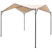 vidaXL Paviljong 4x4 m stål beige