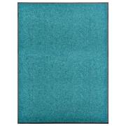 vidaXL Dörrmatta tvättbar cyan 90x120 cm