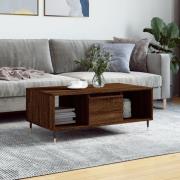 vidaXL Soffbord brun ek 90x50x36,5 cm konstruerat trä