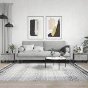 vidaXL Soffbord 2 st betonggrå 50x46x35 cm konstruerat trä