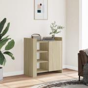 vidaXL Skänk sonoma-ek 73,5x35x75 cm konstruerat trä