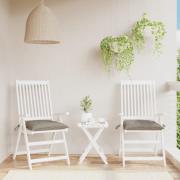 vidaXL Palldynor 2 st taupe 50x50x7 cm oxfordtyg