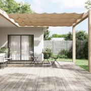 vidaXL Markis vertikal taupe 100x1200 cm oxfordtyg