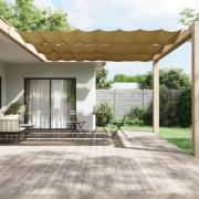 vidaXL Markis vertikal beige 140x360 cm oxfordtyg