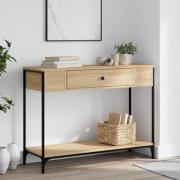 vidaXL Avlastningsbord sonoma-ek 100x34,5x75 cm konstruerat trä