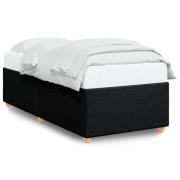 vidaXL Sängram utan madrass svart 90x200 cm tyg