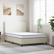 vidaXL Memoryskummadrass vit 140x190x17 cm mjuk