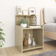 vidaXL Sängbord sonoma-ek 40x35x60 cm konstruerat trä