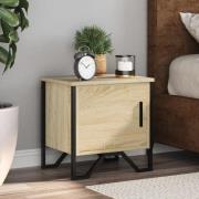 vidaXL Sängbord 2 st sonoma-ek 40x30x40 cm konstruerat trä