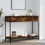 vidaXL Avlastningsbord rökfärgad ek 100x34,5x75 cm konstruerat trä