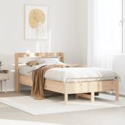 vidaXL Sängram utan madrass 90x200 cm massiv furu