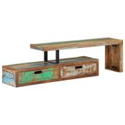 vidaXL TV-bänk (118-200) x 30 x 40 cm massivt återvunnet trä