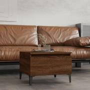 vidaXL Sidobord brun ek 50x46x35 cm konstruerat trä