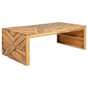 vidaXL Soffbord eroderat teakträ 110x35x38 cm